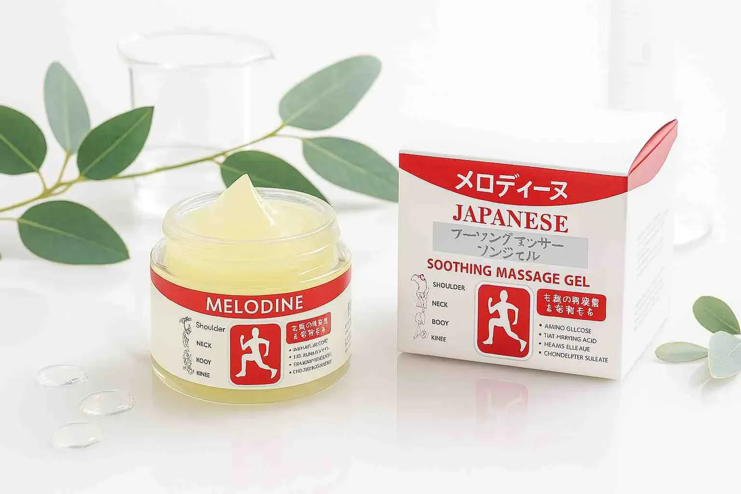 MELODINE Japanese Soothing Massage Gel – Muscle & Joint Pain Relief Cream